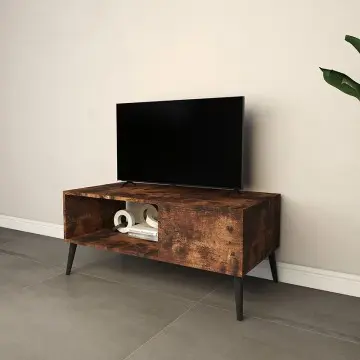 The Wood Color Entertainment TV Console for Living Room