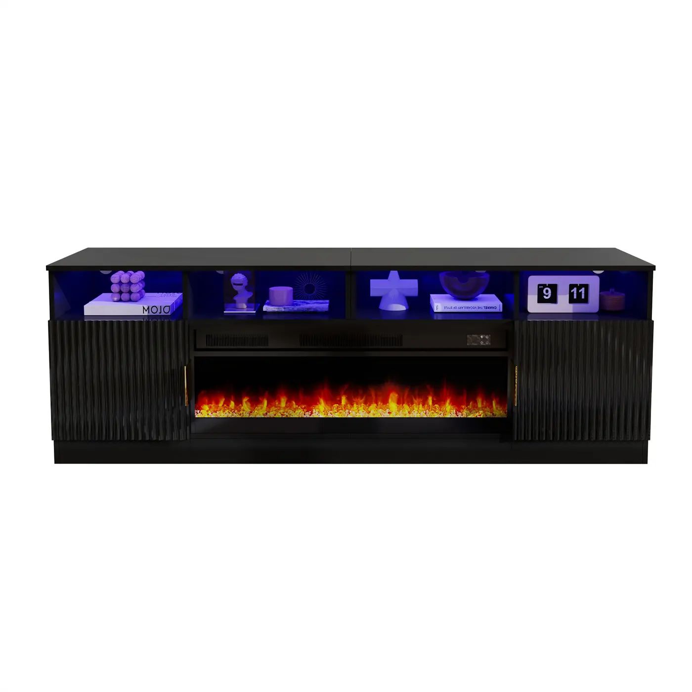 ODM Home Furniture Manufacturer Innovates with Modern Electric Fireplace TV Stands