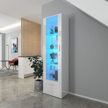 Storage Sideboard Cabinet with Removable Glass Shelves