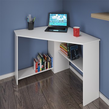 Modern Wood Computer Desk for Small Spaces