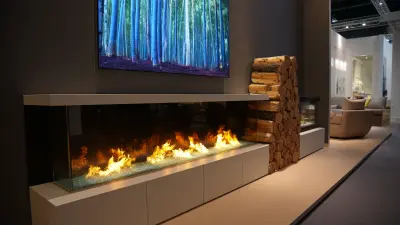 Innovative Trends in TV Stand With Fireplace Showcased at 2025 China Import and Export Fair