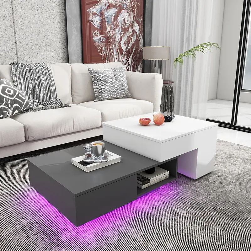 Modern Lift Top Coffee Table Ergonomic Rising Table