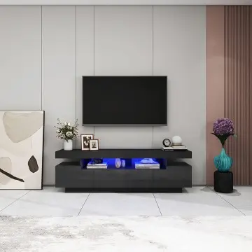 Modern led entertainment center Tv cabinet Description