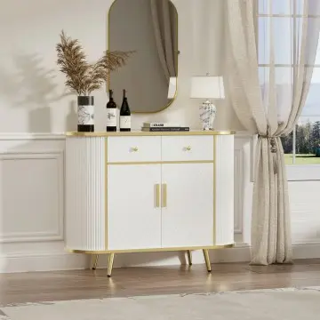 Fluted Sideboard: A Symphony of Modern Elegance