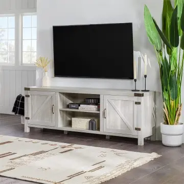 70 Inch Barn Style Farmhouse TV Table Tall TV Stand