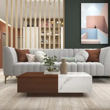 Modern High Gloss LED Coffee Table with 3 Storage Drawers