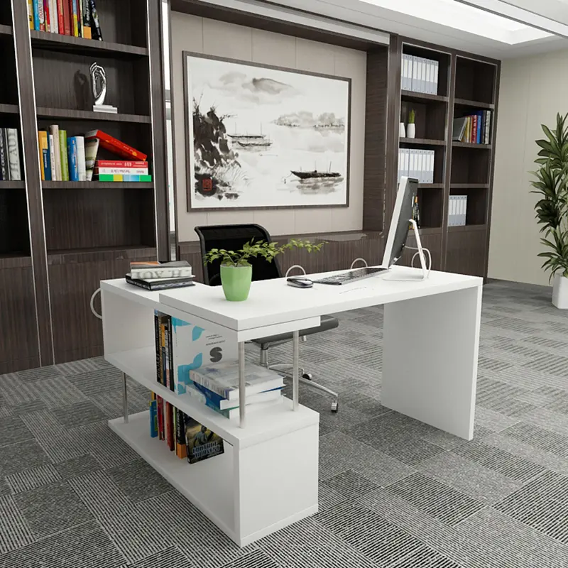 L-shaped Home Office Wood Corner Desk