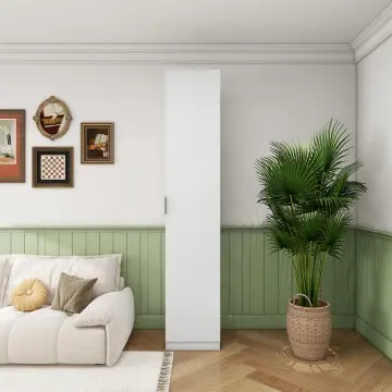 single door white wood armoire wardrobe closet